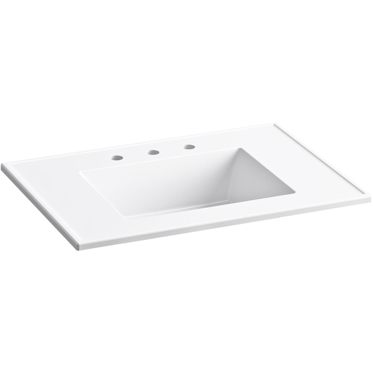Kohler Ceramic/Impressions 31" Rectangular VanityTop & Reviews Wayfair